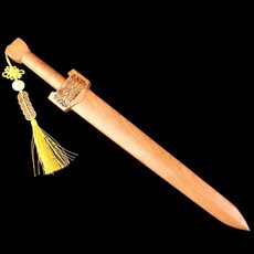 有貨桃木劍法器擺件一體無拼接虎頭劍秦長短漢劍道士劍桃木支架劍架 過爐保平安 鎮宅保平安, 狴犴中號長60厘米（無底座）, 1個