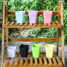 14 Pcs 미니 플라스틱 꽃병 3.5 인치 다육 식물 이상적인 홈 오피스 현대 냄비 실내 정원 용품