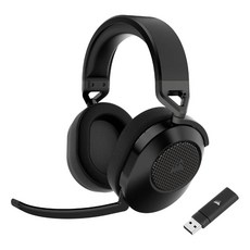 커세어 7.1채널 무선 게이밍 헤드셋, HS65 WIRELESS, 블랙