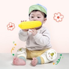 르메이어 유아용 밴딩 자수 무릎 보호대 양쪽 세트, 공룡, 1세트