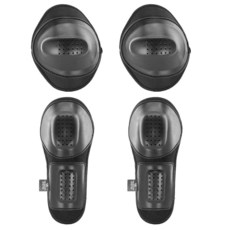 4피스 CE 레벨 1 아머 패드 트 승인 남성용 바이커 숄더 오토바이 재킷 바지용 팔꿈치 보호대 [호환]