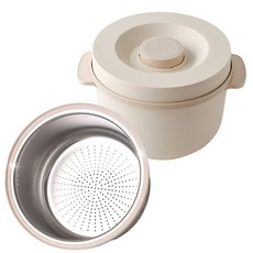 [AC-Mall] 저탄수화물 저당 전자레인지 밥솥/TV 홈쇼핑 홍여진의 저당밥솥 600g/업그레이드 간편 취사 혈당관리 국내제작 밥솥, 1세트