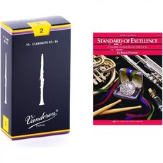Vandoren반도렌 CR103 Bb 클라리넷 전통 갈대 강도 3 10박스, Strength 2, Clarinet + Book 1 - Clarinet