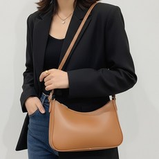 앙플러스 가죽 공예 diy 가방 만들기 세트, 브라운, 1개