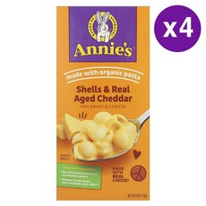 애니스 쉘 & 리얼 숙성 체다 170g 4개 Annie’s Shells & Real Aged Cheddar 6oz