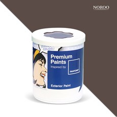 노루페인트 팬톤 외부용 실외 저광 페인트, 19-1118 Chestnut, 1L, 1개