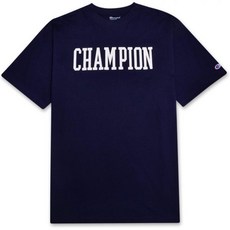 챔피온 남성 빅 & 톨 반팔 로고 티셔츠, 3X_해군