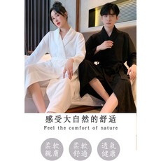 情侶浴袍 居家睡袍, 白,L, 1個