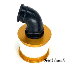 1pcs 1/10 RC 모델 니트로 자동차 예비 부품 알루미늄 에어 필터 HSP 02028 94122 94166 94177 94188 용, 07 Golden, 1개