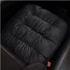 플러시 다운 카시트 쿠션 겨울 싱글 시트 따뜻하고 추위 방지 인승 털빠짐, 1개, 11. black