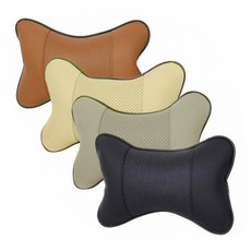 차량용 목쿠션 헤드레스트 목베개 장거리 운전 경추 받침 4색, 1개, 브라운