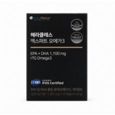 헤라클레스 엑스퍼트 오메가3 1382mg x 30캡슐, 1개, 30정