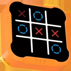 휴대 어린이 전자 장난감 4 모드 틱택토 게임 몬테소리 퍼즐 및 성인 선물, 02 Orange