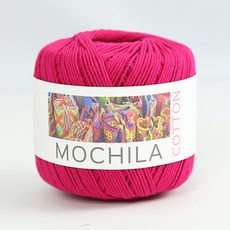 [앵콜스] (10+1) 모칠라코튼 50g 가방소품 뜨개실, 1개, 13 핫핑크(낱볼)