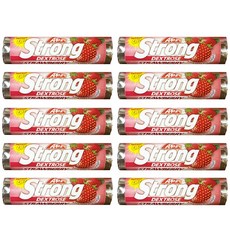 알프스 스트롱 포도당 캔디 컴팩트 네델란드 직수입 딸기맛, 10개