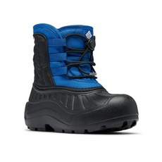 컬럼비아 Columbia 유니 아동용 파우더버그 스노우라이트 레이스 하이킹 부츠 핑크 아이스/문비스타 빅 키즈 5 259390 6685787002, 10 Little Kid, Mountain Blue/Black