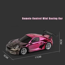 1/43 스케일 RTR RC 레이싱카 LED 조명 전기 자동차 도색 된 장난감 모델, 03 C