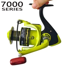 스피닝 릴 단방향 Gapless 최대 드래그 15KG 금속 스풀 잉어 낚시 릴 2000-7000 시리즈, 규격 없음, 7000 Series