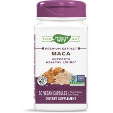 Nature's Way 瑪卡素食膠囊, 1組, 60顆