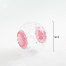 [다있지롱] 거북이 전용 실리콘 러닝볼 장난감 소형 운동용, 핑크 12cm 직경 7.5cm 개방형, 기본 모델명/품번