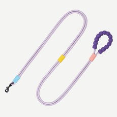 펫쭈 강아지 리드줄 목줄 핸즈프리 산책줄 멀티, 라이트퍼플, 1개