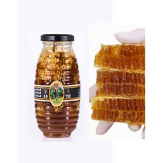병 벌집꿀 토종 벌꿀 국내산 답례품 330g 640g, 원형유리병330g