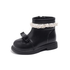 Annie 女童短靴 兒童皮靴 馬丁靴
