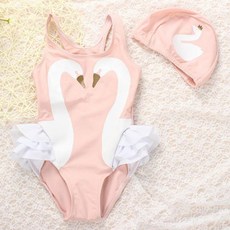 베이비소이 여아 원피스 수영복 래쉬가드
