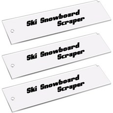 픽픽 스노우보드 왁스 플라스틱 스크레이퍼 스키 여분의 냉각된 왁스를 제거하기 위한 스크레이퍼9 x 2.2인치 435435, 3 Pcs, 3 Pcs, 1개