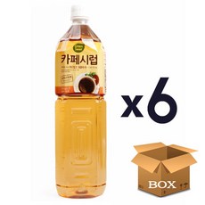 대상 카페시럽 1.5L 6개 + 전용펌프