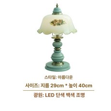 무드등 레트로 인테리어 감성 카페 복고 장식조명 유럽풍, 버튼 스위치, 국내형 플랫 플러그, 우아한 7W 솔리드 화이트 조명 조절 불가