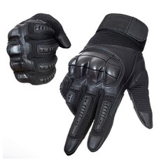 YUNLONG 전술 장갑 터치 스크린 오토바이 풀 핑거 사이클링 ATV 사냥 하이킹 라이딩 클라이밍 작업 스포츠 (블랙 XL) 125067