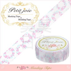 Petit Joie 霧面膠帶 花圈 PJMD-15S025, 1個