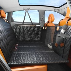 뒷좌석용 프로자르 반려견 카시트 커버 반려견용 하드 바텀 뒷좌석 익스텐더 반려동물 - 400파운드 자동차 SUV 및 소형 트럭용 방수 헤비 듀티 스크래치 해먹 지원, Full size Tru /SUV