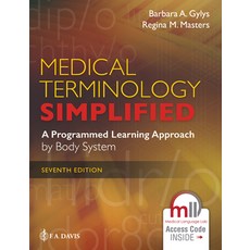 (영문도서) Medical Terminology Simplified: A Programmed Learning Approach by Body System Paperback, F. A. Davis Company, English, 9781719646161