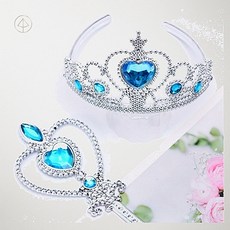 SCS 골드라인 공주 왕관 5종 세트 블루 파랑 코스튬 파티 용품 1개 블루왕관