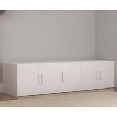 맞춤형 상부장 벽걸이 수납장 거실 침실 베란다 이불장 다용도장, 180x50x50 4도어(두꺼운 판)
