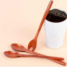 3P 원목 롱 티스푼 롱스푼 나무롱스푼 pre+096pF