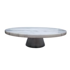 大理石蛋糕架 甜點展示架 下午茶點心架 餐桌擺飾 宴會餐具, 白色, 1個