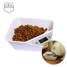전자 저울 디지털 식기 밥그릇 반려동물 포치 강아지저울 고양이, 1개