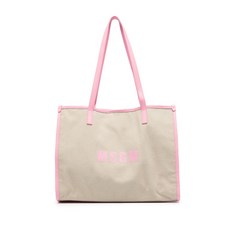 MSGM 로고 프린트 미디엄 토트 백