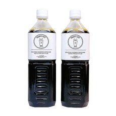 개인카페 콜드브루 원액 더치커피 1L+1L 대용량 ((옵션선택필수2병)) 디카페인, 2개, 1L, 1개입