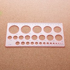 원 도형 지름 2mm~40mm 플라스틱 도형자aja9+7nbF