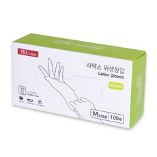 생활을그리다 라텍스 위생장갑 M(중형), 아이보리, 중(M), 1개