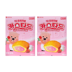 롯데 잔망루피 카스타드 스트로베리&요거트, 2개, 378g