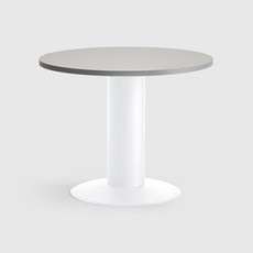 퍼스 오리발 말발굽 원형 회의테이블 책상 900 1200 1500 1800 회의용테이블 오피스 책상, 화이트프레임/그레이