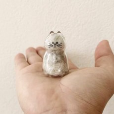 貓毛收集瓶 透明收納盒 貓咪毛髮存放掛件, 1個, 店長推薦：八字鬍貓【1個】