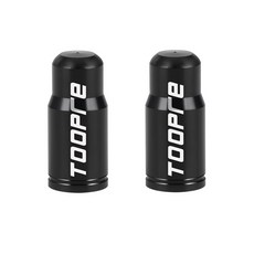 자전거 프레스타 알루미늄 밸브캡, 1세트, 블랙