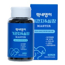 강아지 기관지영양제 심장 호흡기 켁켁거림 기침 거위소리 막내댕이 기관지&심장 마스터 100g, 1개, 호흡기/기관지, 99정