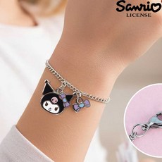 산리오 KOREA 정품 스틸 체인 팔찌